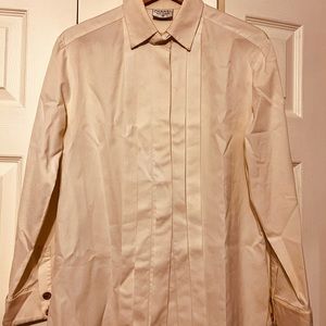Chanel Vintage Tuxedo Shirt with gold buttons